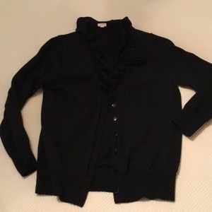 Cute j crew black cardigan